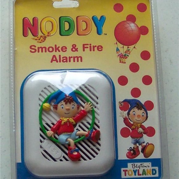 NODDY SMOKE & FIRE ALARM NIB UK Cartoon Show Safety For Kids NOT A TOY - Picture 1 of 4